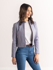 Lakeland Leather Purple Lowestone Leather Jacket - Image 1 of 9
