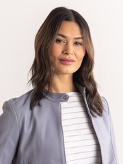 Lakeland Leather Purple Lowestone Leather Jacket - Image 2 of 9