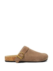 Dune London Brown Closed Toe Gracella Clogs - Image 3 of 6