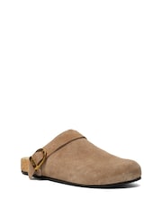 Dune London Brown Closed Toe Gracella Clogs - Image 4 of 6