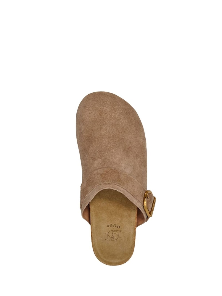 Dune London Brown Closed Toe Gracella Clogs - Image 6 of 6