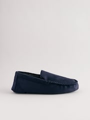 Navy Blue Moccasin Slippers - Image 2 of 5