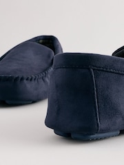 Navy Blue Moccasin Slippers - Image 3 of 5