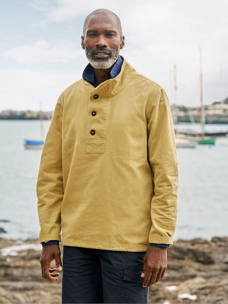 Seasalt Cornwall Yellow Mens Clay Stone Smock - Image 1 of 12
