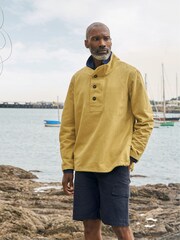 Seasalt Cornwall Yellow Mens Clay Stone Smock - Image 6 of 12