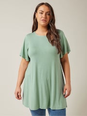 Evans Curve Angel Sleeve Top - Image 2 of 5