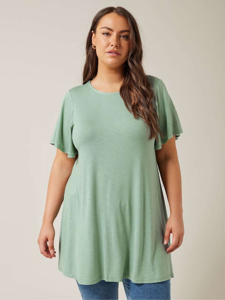 Evans Curve Angel Sleeve Top - Image 2 of 5