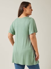 Evans Curve Angel Sleeve Top - Image 3 of 5