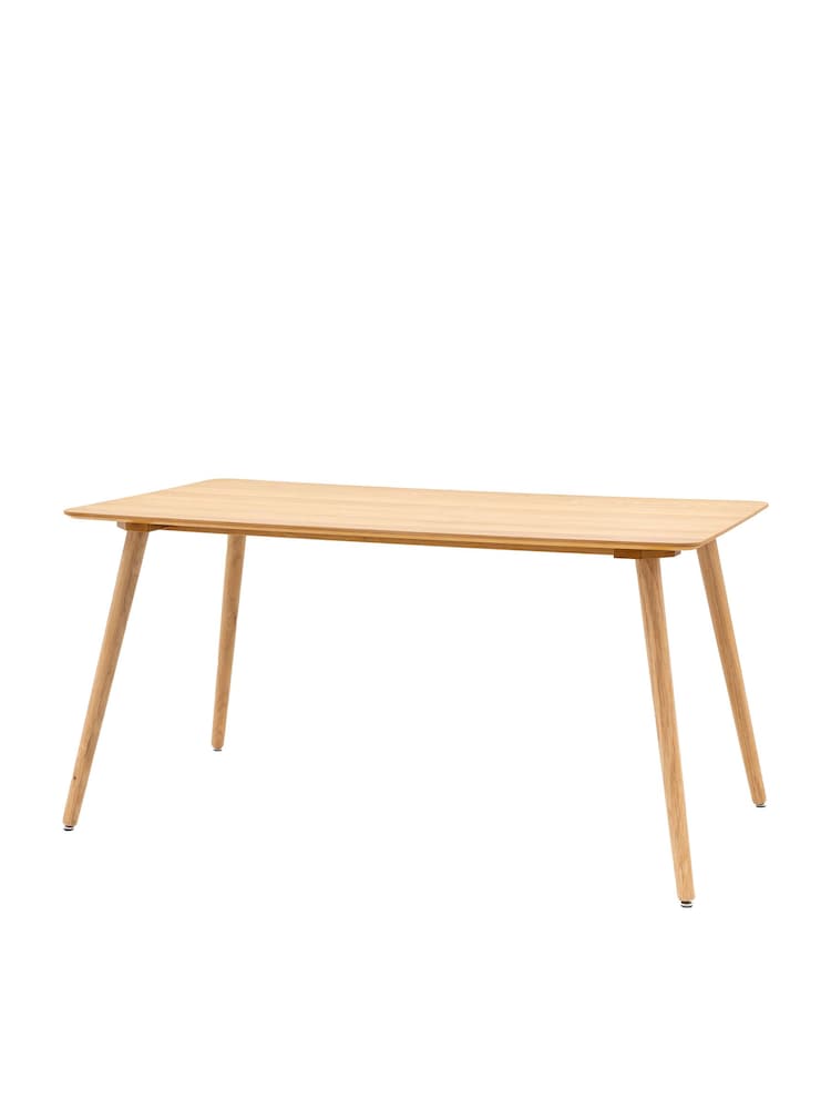 Gallery Home Natural Temara Oak Style 6 Seater Dining Table - Image 6 of 6