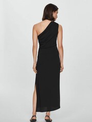 Mango Black Asymmetrical Dress With Side Slit - Image 2 of 6