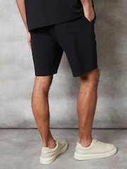 Threadbare Black Textured Elasticated Waist Shorts - Image 2 of 4