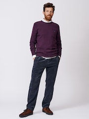 Aubin Westbourne Wool Crew Neck Jumper - Image 3 of 8