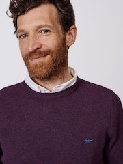 Aubin Westbourne Wool Crew Neck Jumper - Image 4 of 8