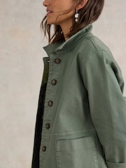 White Stuff Green Carrie Denim Jacket - Image 4 of 7
