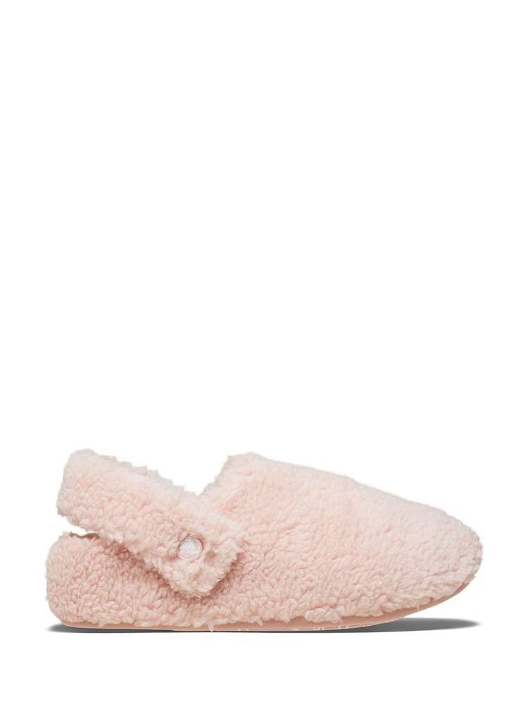 Crocs Light Pink Light Pink Classic Cozzzy Fleece Slippers - Image 1 of 1 Crocs Light Pink Light Pink Classic Cozzzy Fleece Slippers - Image 1 of 1