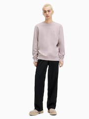 AllSaints Purple Raven Crew Neck Sweatshirt - Image 3 of 5