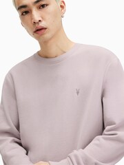 AllSaints Purple Raven Crew Neck Sweatshirt - Image 4 of 5