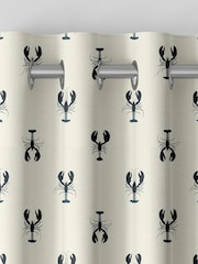 Sophie Allport White Lobster Made to Measure 100% Cotton Curtains - Image 5 of 6