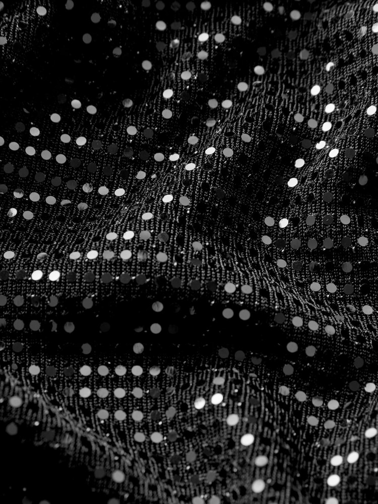 Black Embellished Sequin Shirt - Image 7 of 7
