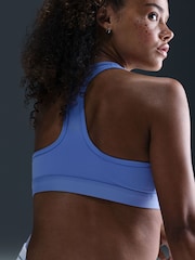 Nike Cornflower Blue Swoosh Medium Support Padded Sports Bra - Image 2 of 5