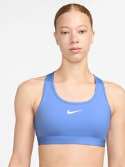 Nike Cornflower Blue Swoosh Medium Support Padded Sports Bra - Image 3 of 5