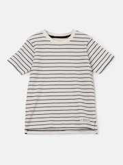 Angel & Rocket Natural James Textured Stripe T-Shirt - Image 5 of 7