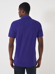 أزرق داكن - قميص بولو بيكيه قطن 100% من Crew Clothing - صورة 2 من 5