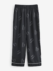 B By Ted Baker Satin Jaquard Black Pyjamas - Image 8 of 11