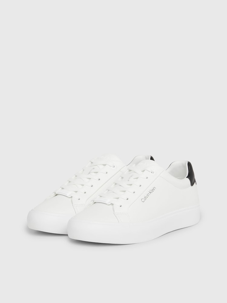 Calvin Klein Leather Lace-Up Trainers - Bild 2 von 7