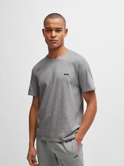 Camiseta de algodón elástica con detalle de logotipo de BOSS - Imagen 2 de 5
