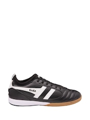 Gola Dark Black Juniors Ceptor TX Microfibre Lace-Up Football Trainers - Image 1 of 1