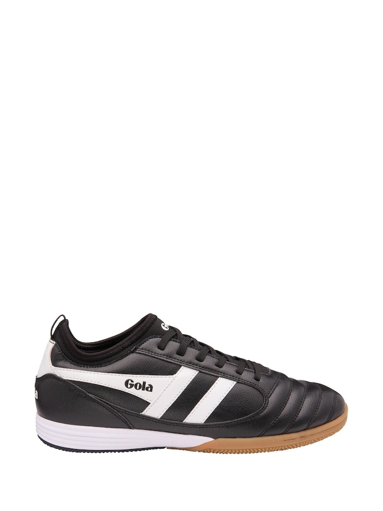 Gola Dark Black Juniors Ceptor TX Microfibre Lace-Up Football Trainers - Image 1 of 1 Gola Dark Black Juniors Ceptor TX Microfibre Lace-Up Football Trainers - Image 1 of 1