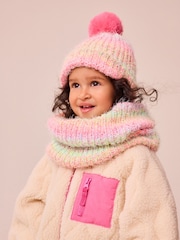 Pink/Green Ombre Hat And Snood Set (1-16yrs) - Image 2 of 7