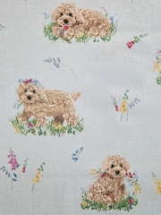 Sage Green Charlie the Cockapoo Wipe Clean Table Cloth - Image 3 of 4