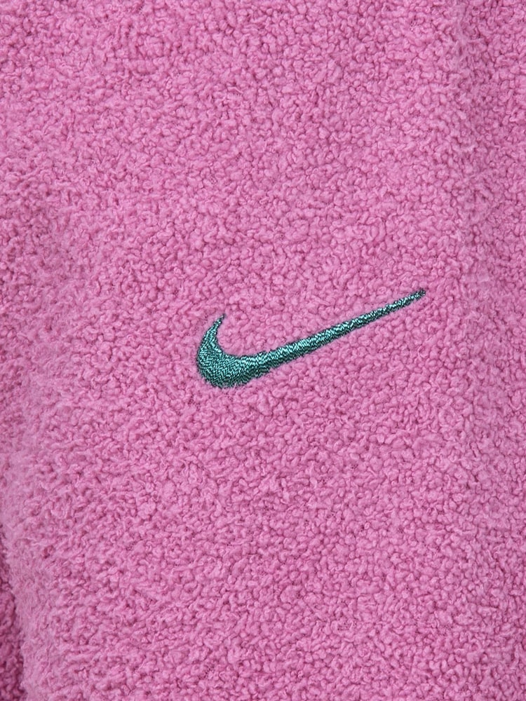 Nike Pink Little Kids Swoosh Spirit Cosy Teddy Fleece Tracksuit - Image 4 of 4