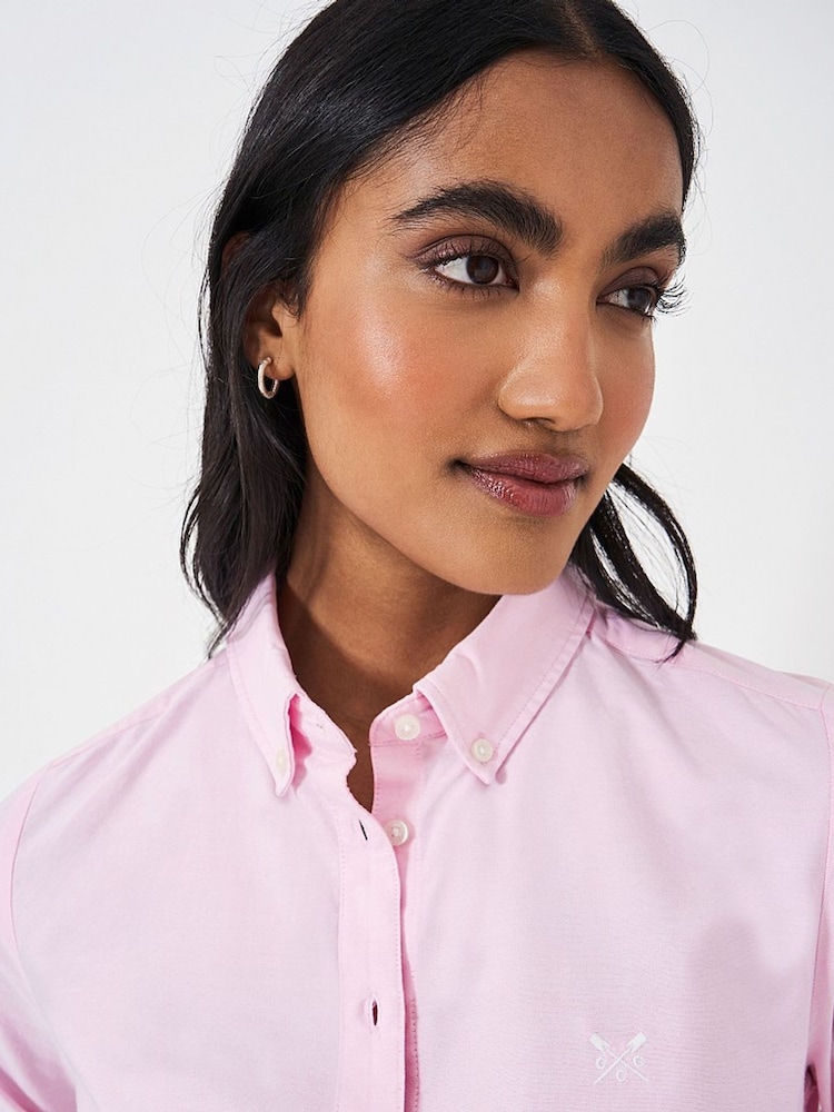 Crew Clothing Pink Bracken Oxford Shirt - Image 4 of 4
