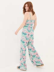 FatFace Aurora Green Mirrored Paisley Jumpsuit - Image 2 of 5