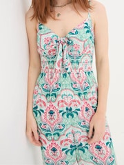 FatFace Aurora Green Mirrored Paisley Jumpsuit - Image 4 of 5