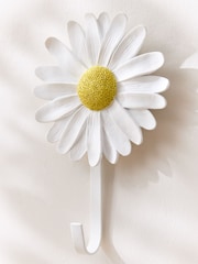 Set of 2 White Yellow Daisy Flower Hooks - Image 5 of 5