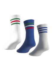 adidas Multi 3-Stripe Crew Length Socks 3 Pack - Image 6 of 9