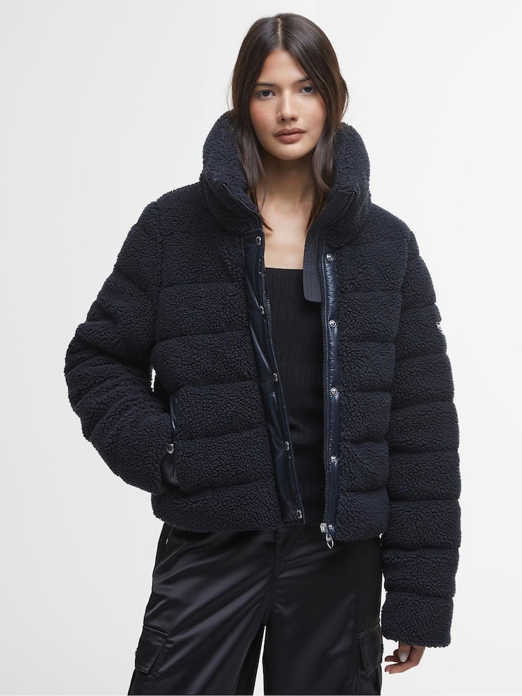 Barbour® International Franchesca Boxy Fleece Quilt Jacket - Image 1 of 7
