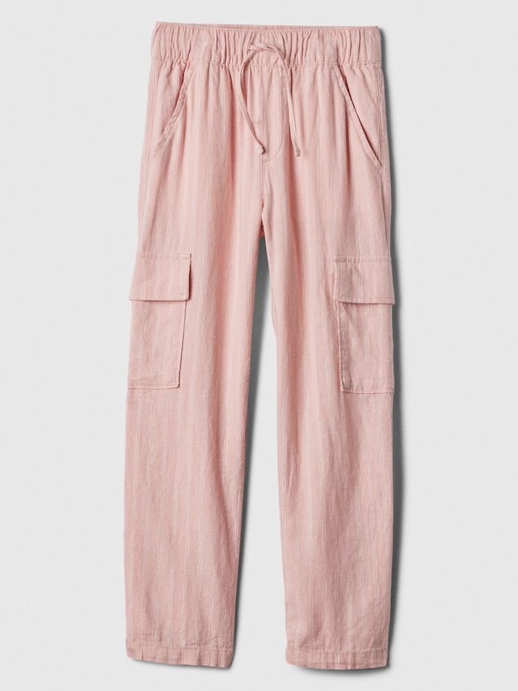 Rosa - Gap Cargohose aus Leinen und Baumwolle (4-13Jahre) - Bild 1 von 2