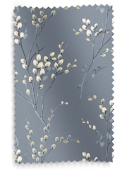 Laura Ashley Dark Seaspray Blue Pussy Willow Made to Measure 100% Cotton Roman Blinds - Image 6 of 6
