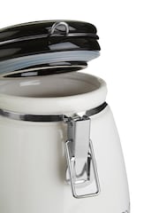 Maison by Premier White Heartlines Biscuit Canister - Image 2 of 4