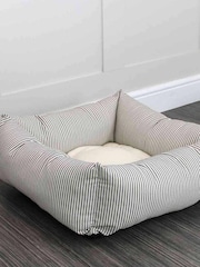 Lords and Labradors Regency Stripe Striped Dog Box Bed - Image 5 of 6