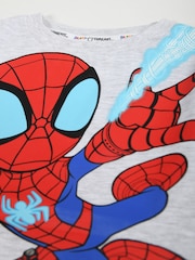 Brand Threads Red Boys 100% Cotton Spiderman Pyjama Set - Image 3 of 5
