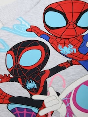 Brand Threads Red Boys 100% Cotton Spiderman Pyjama Set - Image 4 of 5
