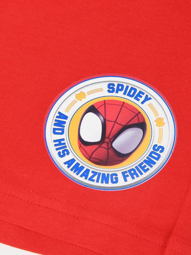 Brand Threads Red Boys 100% Cotton Spiderman Pyjama Set - Image 5 of 5