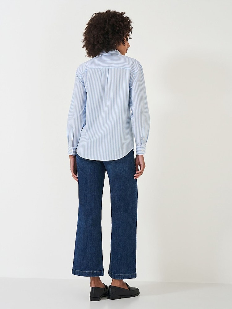 Crew Clothing Relaxed Fit Stripe Shirt - Image 2 of 4 Crew Clothing Relaxed Fit Stripe Shirt - Image 2 of 4