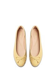 Clarks Yellow Standard Fit (D) Leather Fawna Lily Shoes - Image 6 of 8
